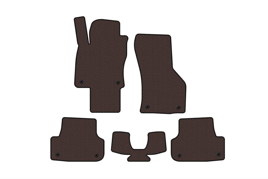 Audi A3 2012–2020 Kumimatot Carsuit (E-tron, Sportback, ruskea) Image