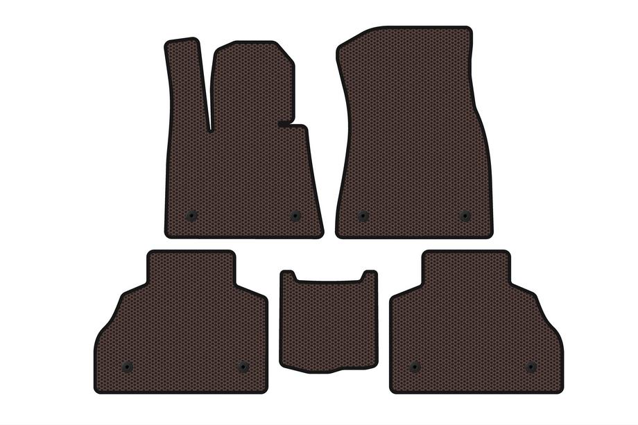 BMW X7 G07 2019– Carsuit kumimatot matkustamoon (2 istuinriviä, ruskea) Image