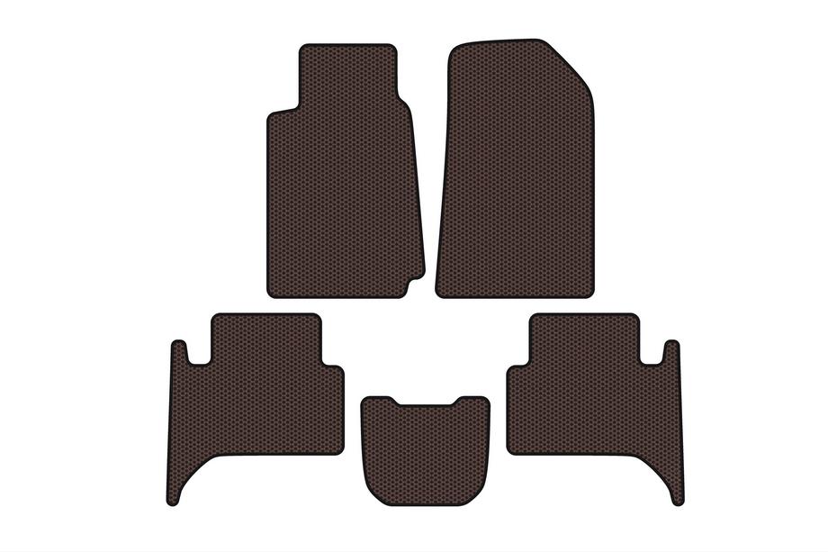 Chevrolet Trailblazer 2012–2019 Carsuit kumimatot matkustamoon (2 istuinriviä, ruskea) Image