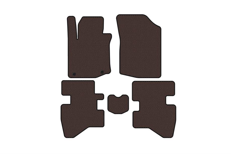 Citroen C-1 2005–2014 Kumimatot Carsuit (HB, ruskea) Image