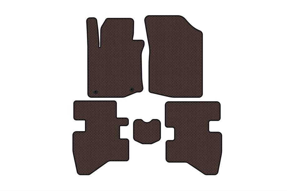 Citroen C-1 2014–2021 Kumimatot Carsuit (HB, ruskea) Kuva 1
