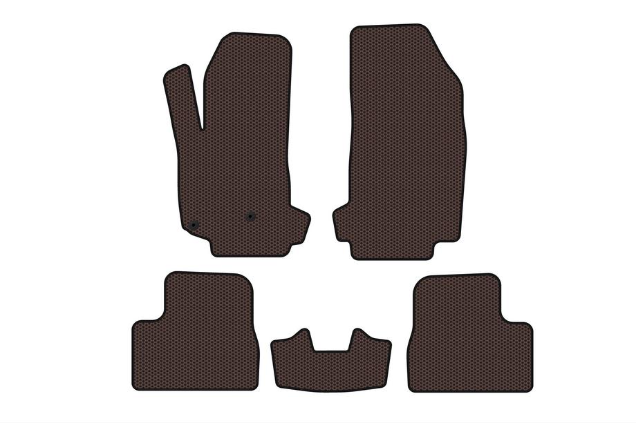 Citroen DS-3 2009–2016 Kumimatot Carsuit V-2 (Ruskea) Image
