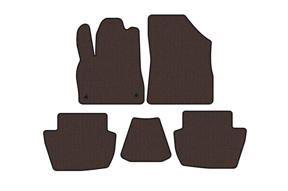 Citroen DS-5 2011–2015 Kumimatot Carsuit (HB, hybridi/autom., ruskea) Image