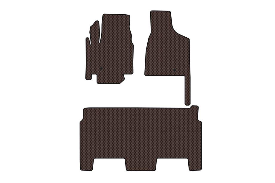 Dodge Grand Caravan V 2008–2020 Kumimatot Carsuit (2008-2020, 2 riviä, 8-paikkainen/SXT-varustetaso, ruskea) Image