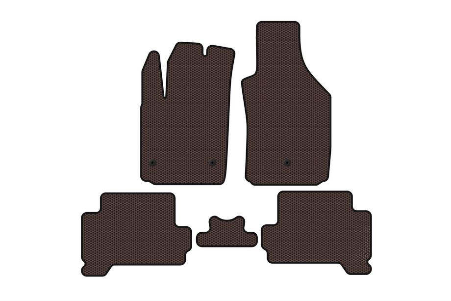 Fiat 500/500L 2013–2022 Carsuit kumimatot (500, Електро, ruskea) Image