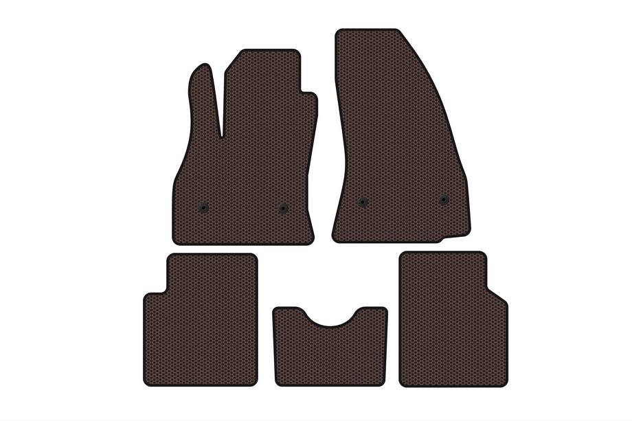 Fiat 500/500L 2013–2022 Carsuit kumimattosarja matkustamoon (500L, ruskea) Image