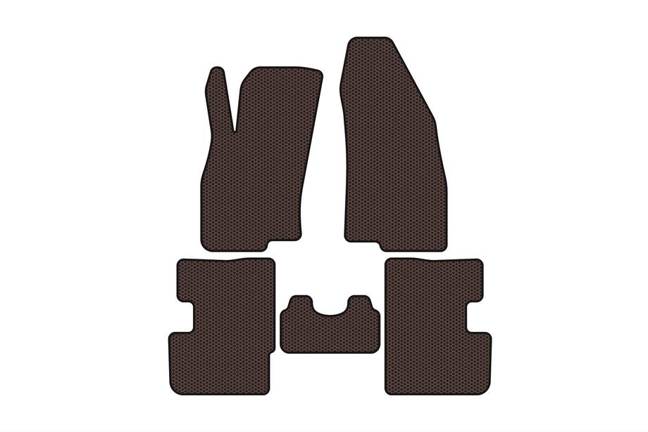 Fiat Punto Grande/EVO 2006–2018 Kumimatot Carsuit (2011-2018, HB, 3-ovinen, ruskea) Image