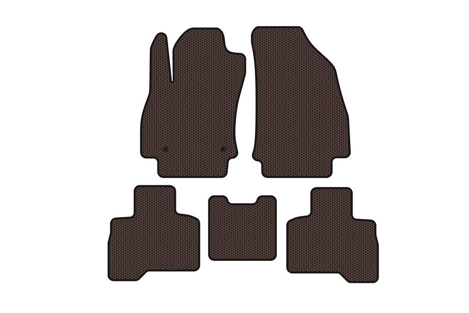 Fiat Fiorino/Qubo 2008–2024 Carsuit kumimatot matkustamoon (Qubo 2008-2016, ruskea) Image