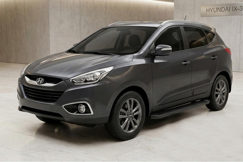 Hyundai IX-35 2010–2015 Allmond Black sivuportaat (2 kpl, alumiini) Image
