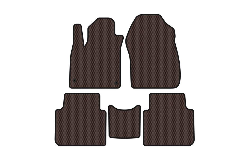Honda CR-V 2017–2022 Carsuit kumimatot (7-paikkainen, ruskea, 2020-2022) Image
