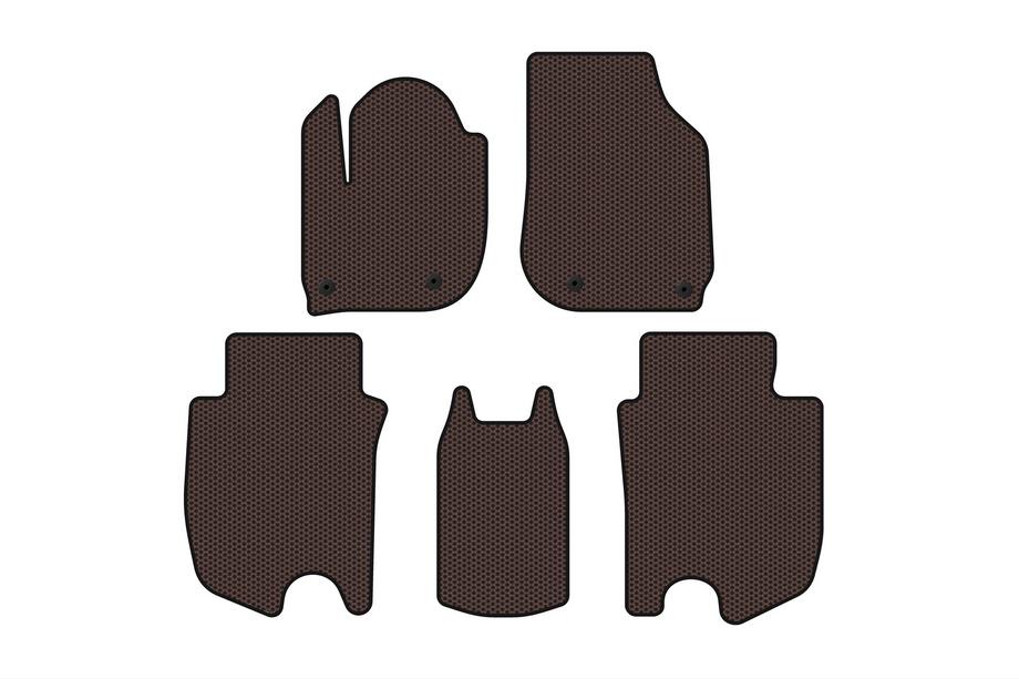 Honda FIT/Jazz 2014–2020 Kumimatot Carsuit (HB, Hybridi, ruskea) Image