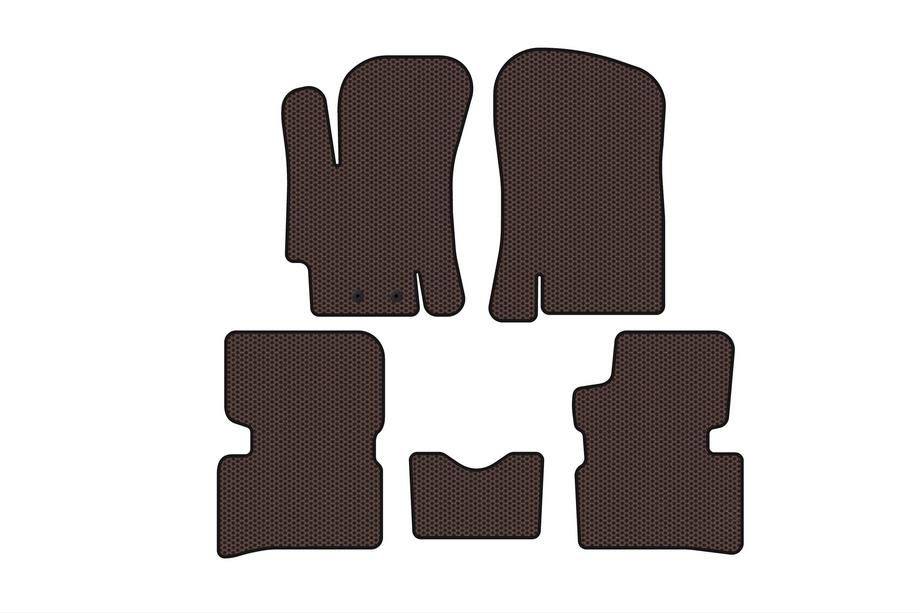 Hyundai Accent 2006–2010 Kumimatot Carsuit (SD, ruskea) Image