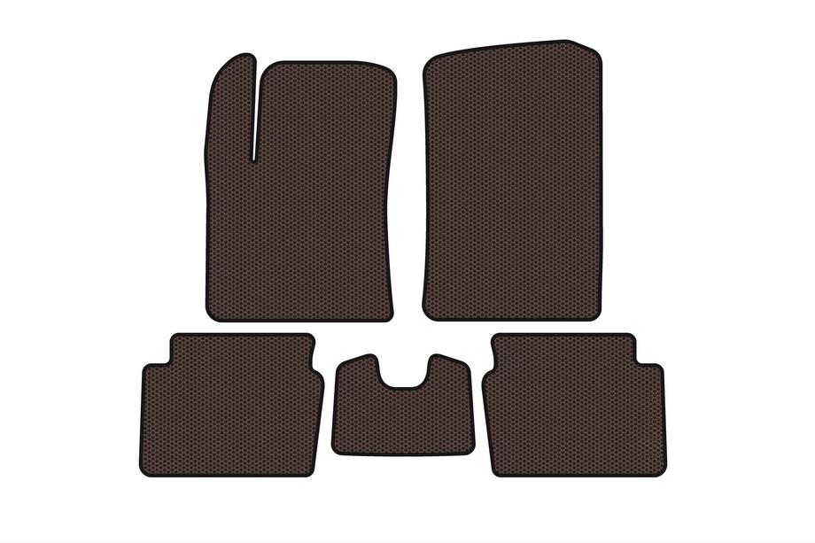 Hyundai I-10 2008–2013 Kumimatot Carsuit (HB, ruskea) Image
