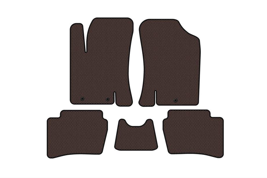 Hyundai I-20 2008–2012 Kumimatot Carsuit (HB, ruskea) Image
