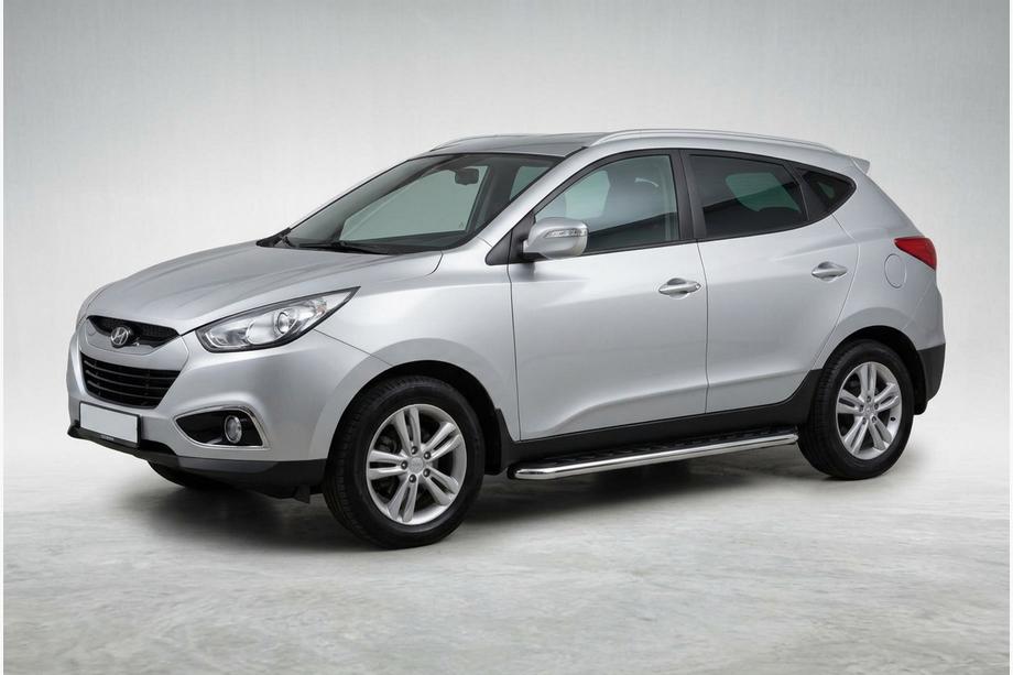 Hyundai IX-35 2010–2015 Maydos V1 sivuportaat (2 kpl, alumiini ↗ ruostumaton teräs) Image