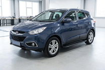 Hyundai IX-35 2010–2015 Sivuporrast Bosphorus Black (2 kpl, alumiini) kuva 1