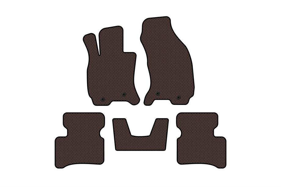Jaguar X-Type 2001–2009 Kumimatot Carsuit (SD, lattiaan kiinnitetty kaasupoljin, ruskea) Image