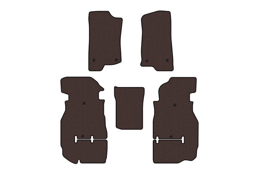Jeep Wrangler 2018– Kumimatot Carsuit (Rubicon Unlimited/5-ovinen, ruskea) Image