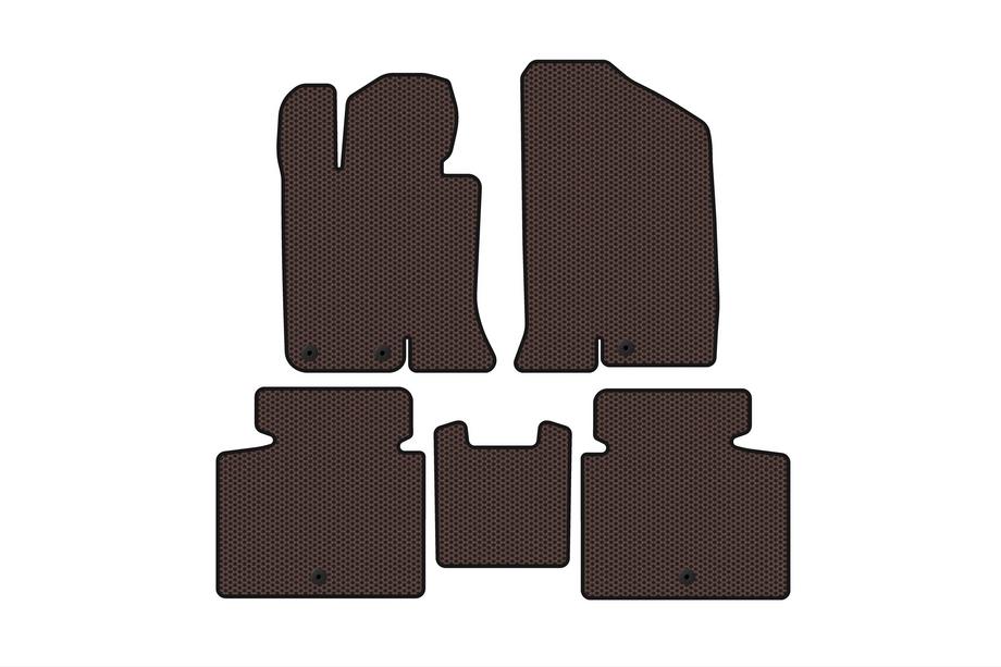 Kia Optima 2010–2016 Kumimatot Carsuit V-2 (SD, ruskea) Image