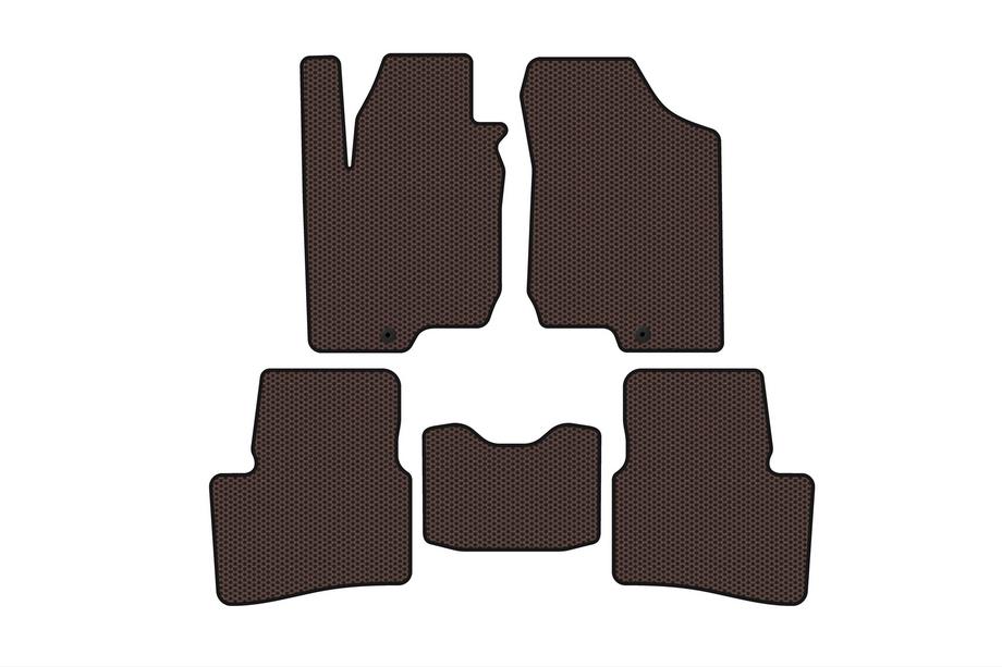 Kia Ceed 2007–2012 Kumimatot Carsuit (HB, 3-ovinen, ruskea) Image