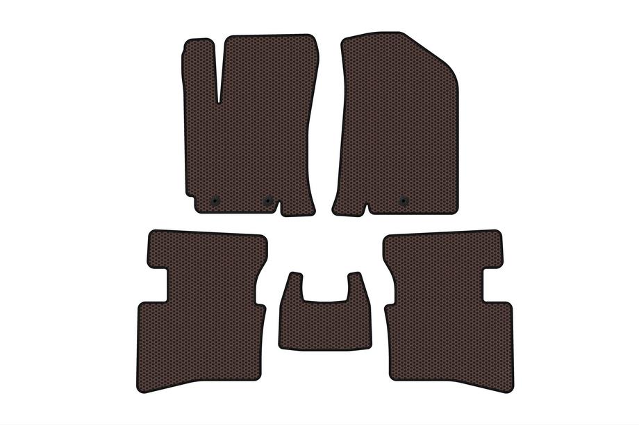Kia Rio 2012–2017 Kumimatot Carsuit V2 (Ruskea) Image