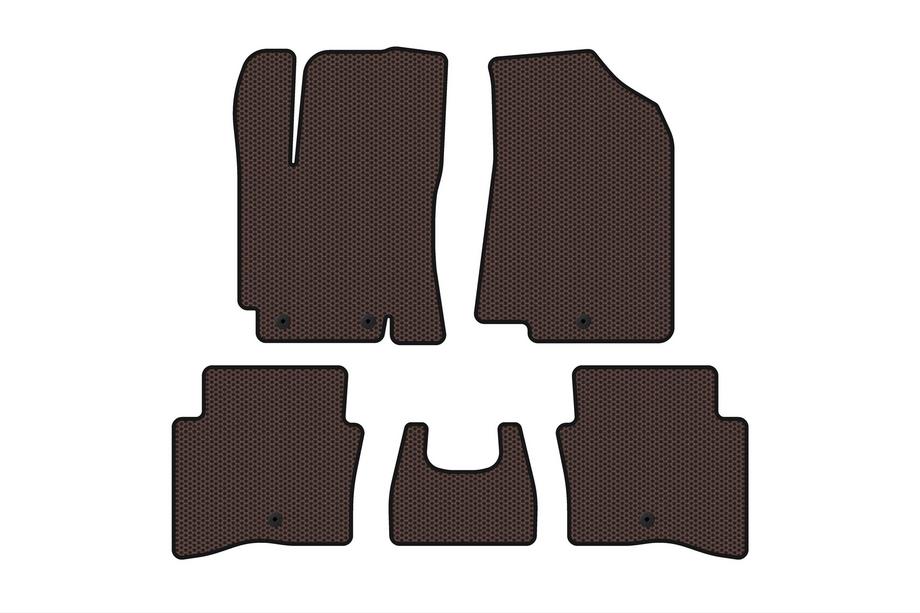 Kia Rio 2012–2017 Kumimatot Carsuit (SD, ruskea) Image