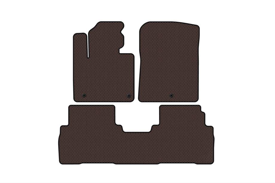 Kia Sorento III UM 2014–2020 Kumimattosarja Carsuit (7-paikkainen, ruskea) Image