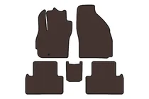 Mazda 5 2005–2009 Carsuit kumimatot matkustamoon (2 riviä, 7-paikkainen, ruskea) kuva 1