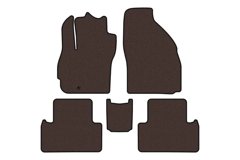 Mazda 5 2005–2009 Carsuit kumimatot matkustamoon (2 riviä, 7-paikkainen, ruskea) Image