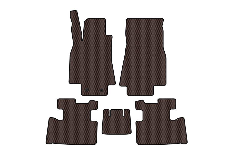 Mercedes A-class W169 2004–2012 Kumimatot Carsuit (2004-2008, HB, 5-ovinen, ruskea) Image