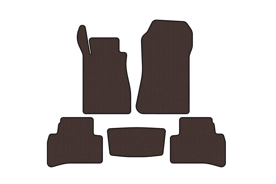 Mercedes CLK W208 1997–2002 Carsuit kumimatot matkustamoon (Coupe, ruskea) Image