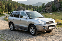 Hyundai Santa Fe 1 2000–2006 Sivuporrast Bosphorus Black (2 kpl, alumiini) kuva 1