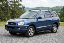 Hyundai Santa Fe 1 2000–2006 RedLine Black sivuportaat (2 kpl, alumiini) kuva 1