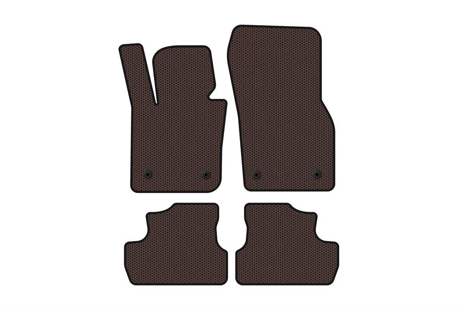 Mini Cooper F55/56/57 2014–2023 Carsuit kumimatot matkustamoon (S F56, ruskea) Image