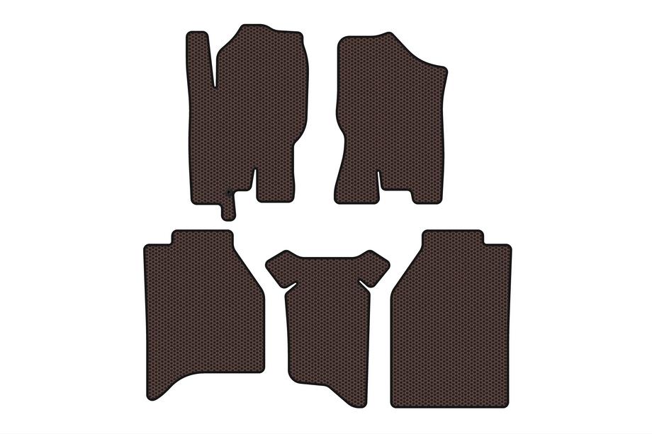 Nissan Navara 2006–2015 Carsuit kumimatot matkustamoon (ilman laatikoita, ruskea) Kuva 1