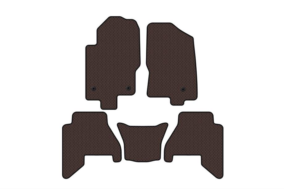Nissan Pathfinder R51 2005–2014 Kumimatot Carsuit V2 (2 riviä, ruskea, 2010-2014) Kuva 1