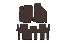 Nissan Pathfinder R52 2012–2021 Carsuit kumimatot matkustamoon (2 istuinriviä, ruskea) kuva 1
