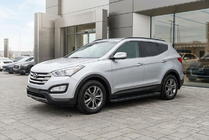 Hyundai Santa Fe 3 2012–2018 Allmond Black sivuaskelmat (2 kpl, alumiini) kuva 1