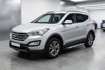 Hyundai Santa Fe 3 2012–2018 Sunrise sivuportaat (2 kpl, alumiini) kuva 1