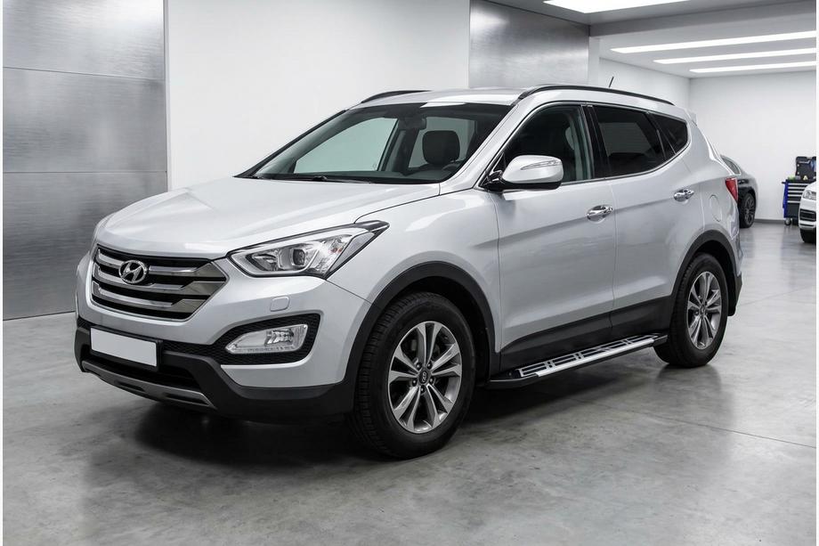 Hyundai Santa Fe 3 2012–2018 Sunrise sivuportaat (2 kpl, alumiini) Image