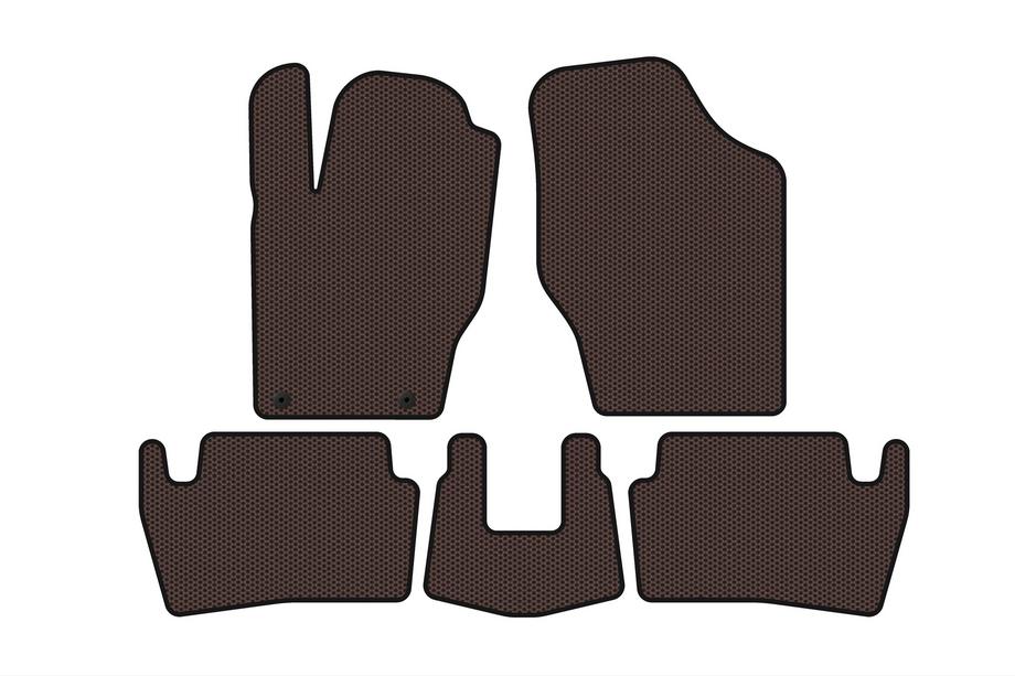 Peugeot 307 2001–2008 Kumimatot Carsuit (2001-2005, HB, 5-ovinen, ruskea) Image