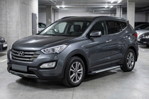 Hyundai Santa Fe 3 2012–2018 Line-astinlaudat (2 kpl, alumiini) kuva 1
