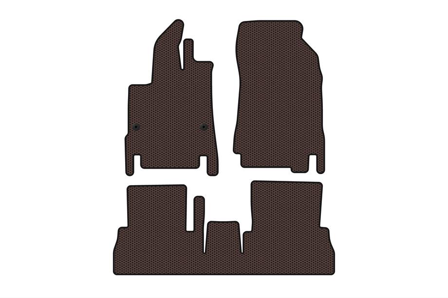 Peugeot Partner/Rifter 2019– Kumimatot Carsuit (7-paikkainen/pitkä akseliväli, ruskea) Image