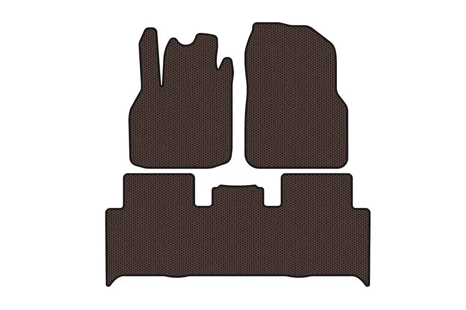 Renault Scenic/Grand 2003–2009 Carsuit kumimatot matkustamoon (2 istuinriviä, ruskea) Image
