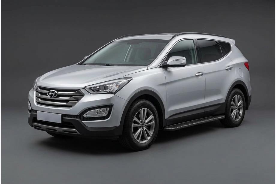 Hyundai Santa Fe 3 2012–2018 Sivuporrast Bosphorus Black (2 kpl, alumiini) Image