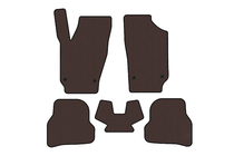 Seat Ibiza 2010–2017 Kumimatot Carsuit (2010-2012, HB, 5-ovinen, ruskea) kuva 1