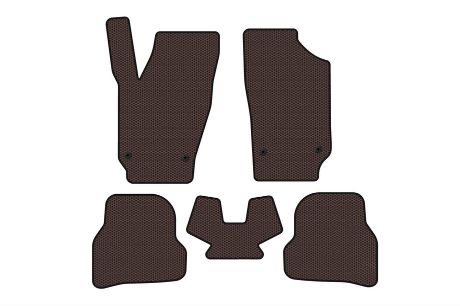 Seat Ibiza 2010–2017 Kumimatot Carsuit (2010-2012, HB, 5-ovinen, ruskea) Image