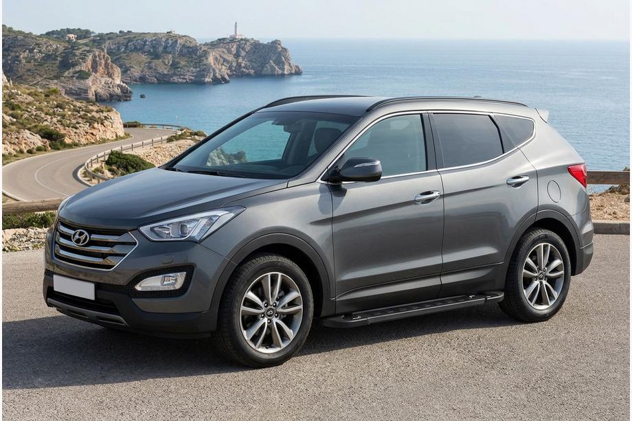 Hyundai Santa Fe 3 2012–2018 RedLine Black sivuportaat (2 kpl, alumiini) Image