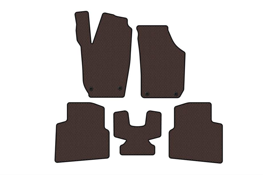 Skoda Roomster 2006–2015 Kumimatot Carsuit (Ruskea) Image