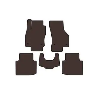 Kumimatot Carsuit (tassukuviolla, ruskea) kuva 1
